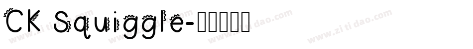 CK Squiggle字体转换